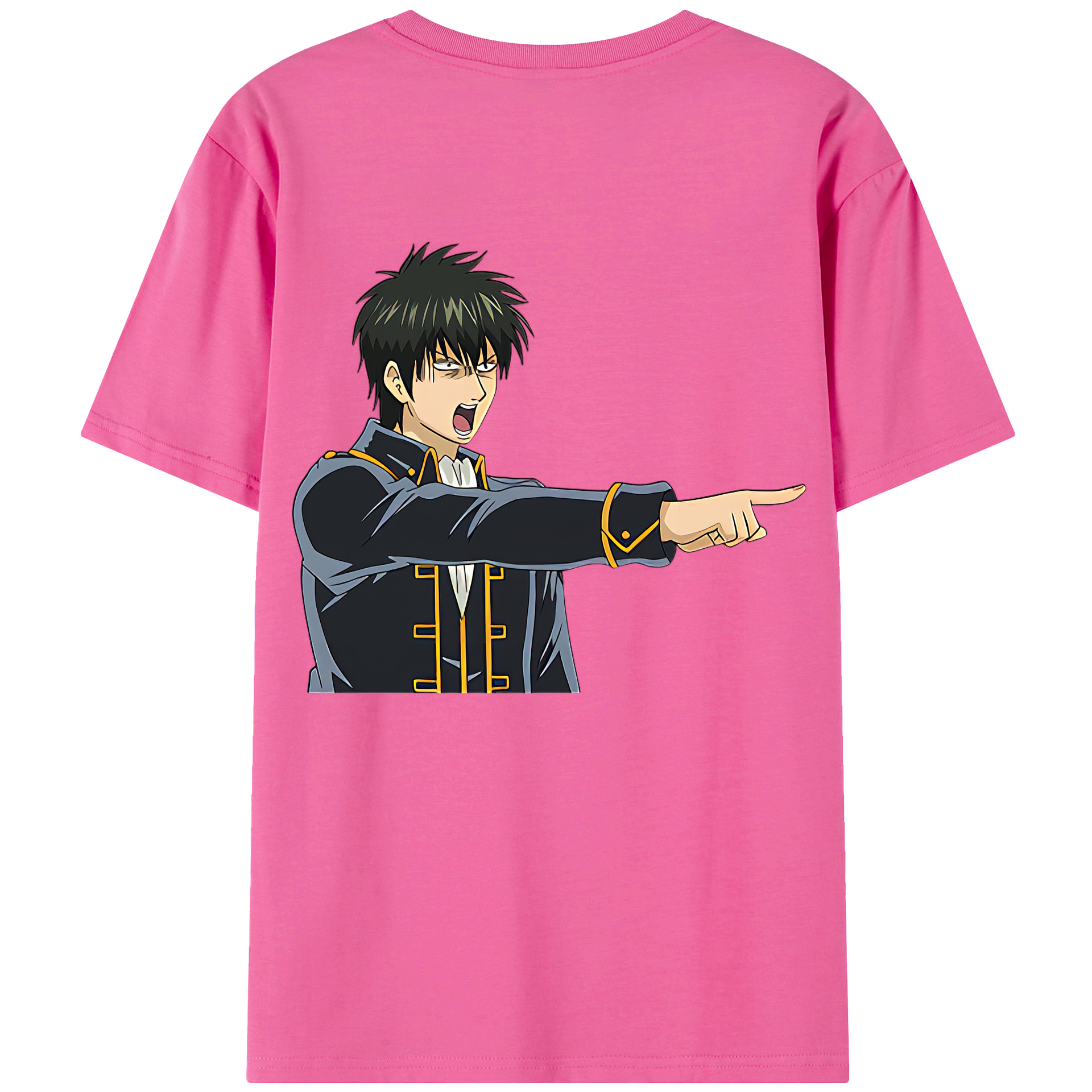 （画像用） ぎんたま 坂田銀時（さかたぎんとき） 神楽 志村新八（しむら しんぱち） GINTAMA Sakata Gintoki Kagura Shimura Shinpachi レディース半袖Tシャツ(バックプリント)